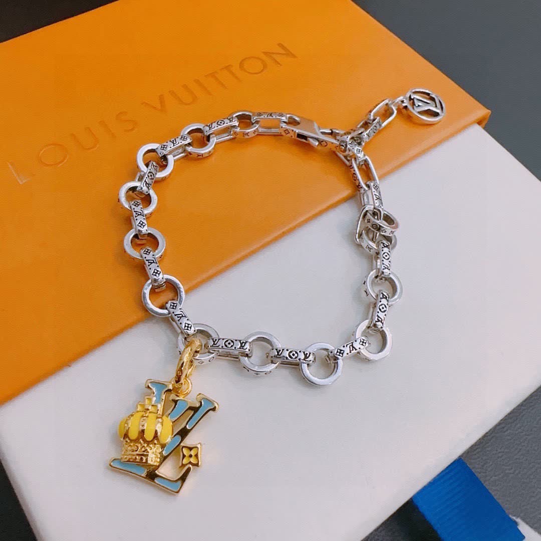Louis Vuitton Silver Charm Bracelet